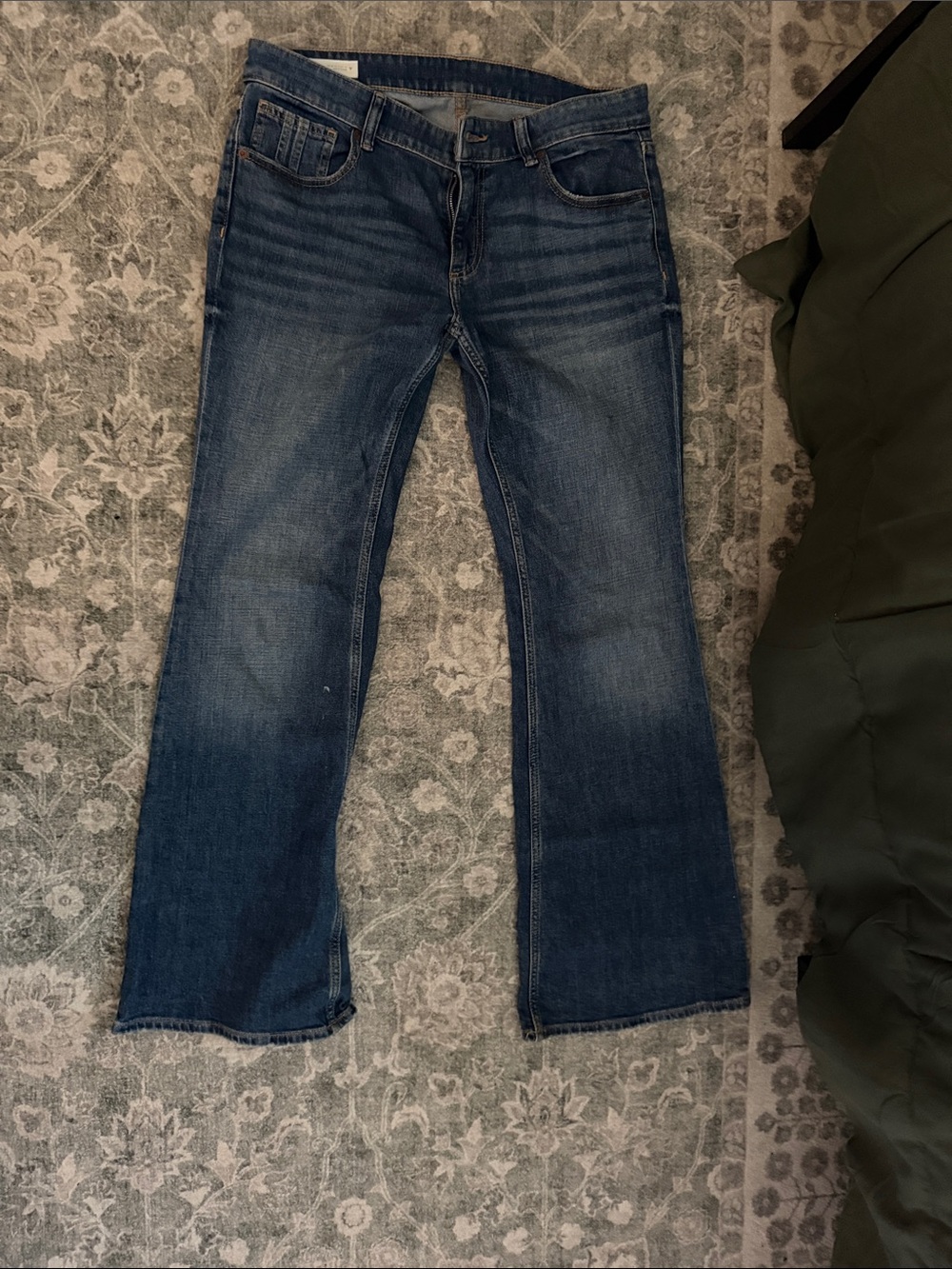 Zara Dark Blue Flare Jeans